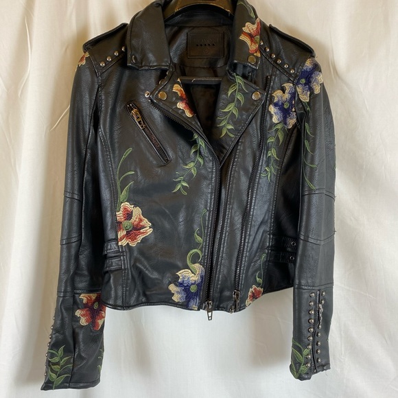 BLANK NYC Embroidered Floral Moto Jacket - Picture 10 of 10